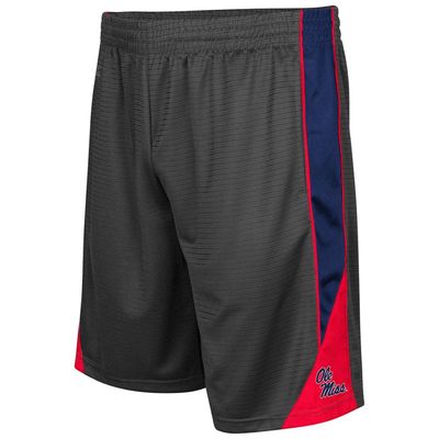 Men's Colosseum Charcoal Ole Miss Rebels Turnover Shorts