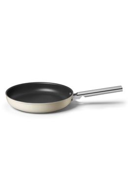 smeg 12-Inch Nonstick Frying Pan in Matte Cream