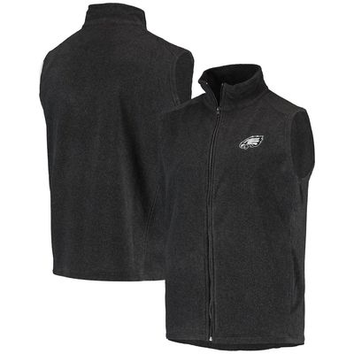 DUNBROOKE Men's Gray Philadelphia Eagles Houston Fleece Full-Zip Vest