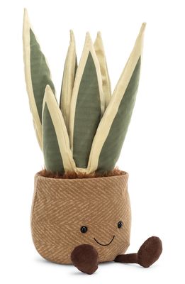 Jellycat Amuseable Snake Plant Plush Toy in Brown