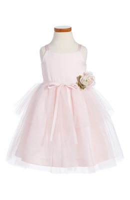 Us Angels Tulle Ballerina Dress in Blush Pink