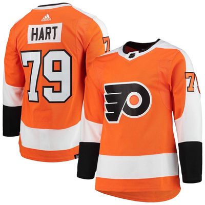 Men's adidas Carter Hart Orange Philadelphia Flyers Home Primegreen Authentic Pro Player Jersey