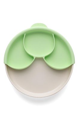 Miniware Healthy Meal Plate in Vanilla/Keylime