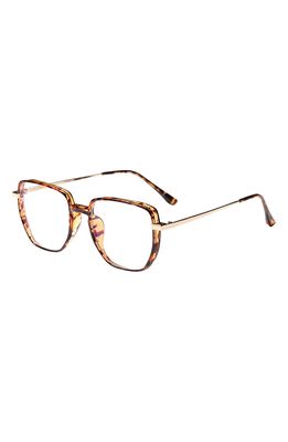 Fifth & Ninth Chelsea 52mm Round Blue light Blocking Glasses in Torte/Clear