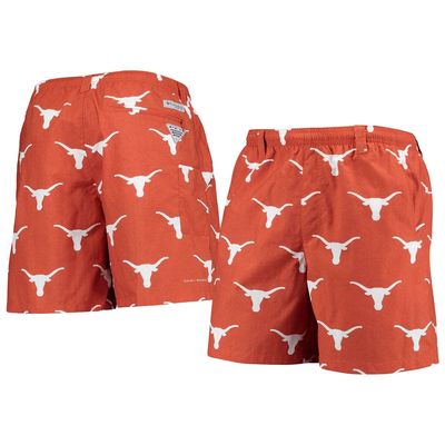 Men's Columbia Texas Orange Texas Longhorns PFG Backcast II Omni-Shade Hybrid Shorts in Burnt Orange
