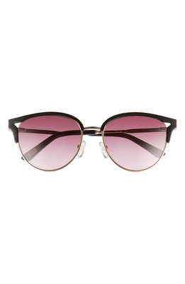 Ted Baker London 52mm Round Sunglasses in Black/Brown
