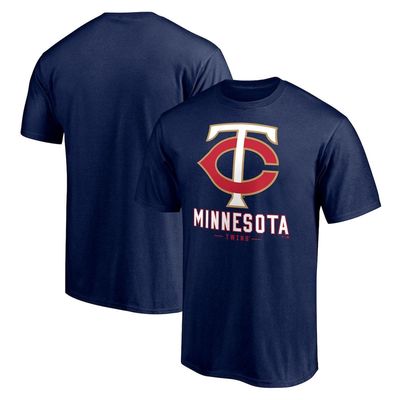 Men's Fanatics Branded Navy Minnesota Twins Big & Tall Primary Wordmark T-Shirt