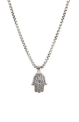 Degs & Sal Hamsa Pendant Necklace in Silver
