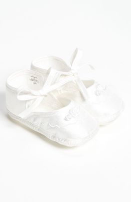 Little Things Mean a Lot Silk Dupioni Shoe in White