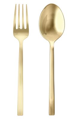 Fortessa Arezzo Brushed Gold 2-Piece Serving Set