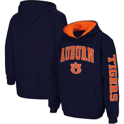 Youth Colosseum Navy Auburn Tigers 2-Hit Team Pullover Hoodie