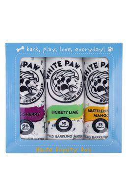 Haute Diggity Dog White Paw 3-Piece Variety Pack Plush Dog Toy Set in Multi