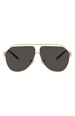 Dolce & Gabbana Metal Man 35mm Aviator Sunglasses in Gold