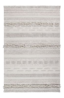 Lorena Canals Air Washable Recycled Cotton Blend Rug in Dune White