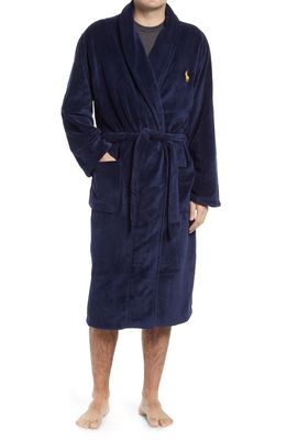 Polo Ralph Lauren Microfiber Men's Robe in Cruise Navy