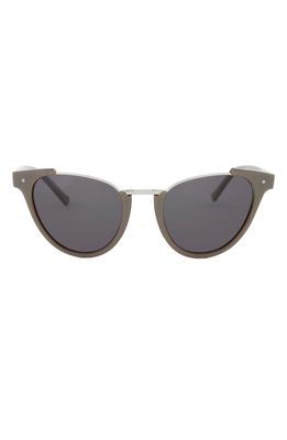 Grey Ant 51mm Black Pearl Cat Eye Sunglasses in Grey/Grey