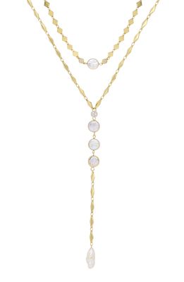 Ettika Set of 2 Pearl Necklaces in Gold