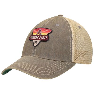 LEGACY ATHLETIC Men's Gray Arizona State Sun Devils Legacy Point Old Favorite Trucker Snapback Hat