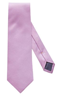 Eton Solid Silk Tie in Pink