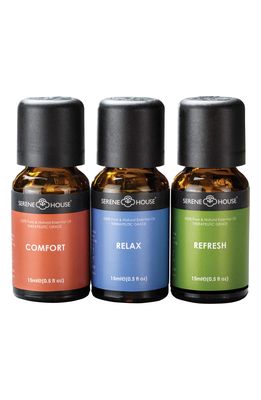 SERENE HOUSE Pure & Natural 3-Pack Essential Oils in Spa