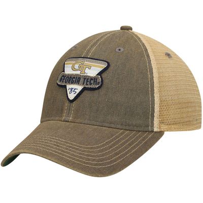LEGACY ATHLETIC Men's Gray Georgia Tech Yellow Jackets Legacy Point Old Favorite Trucker Snapback Hat