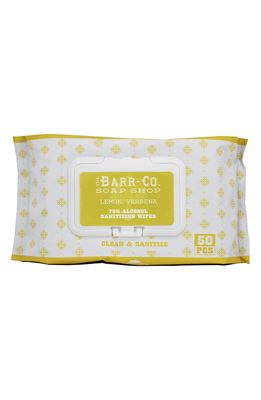 Barr-Co Lemon Verbena 75% Alcohol Sanitizing Wipes