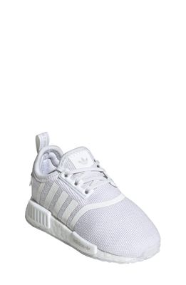 adidas NMD R1 Refined Sneaker in White/White/Grey One