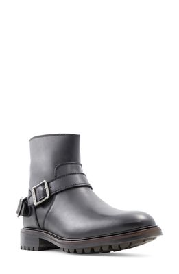 Belstaff Trialmaster Leather Boot in Black Leather