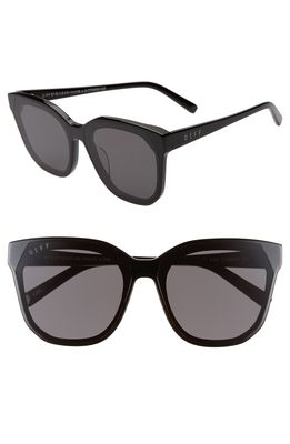 DIFF Gia 62mm Oversize Square Sunglasses in Black/Grey