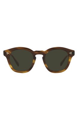Oliver Peoples Boudreau LA 48mm Sunglasses in Dark Brown