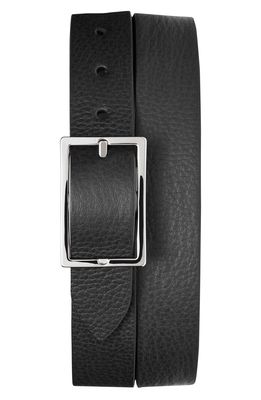 Shinola Reversible Leather Belt in Black/Walnut