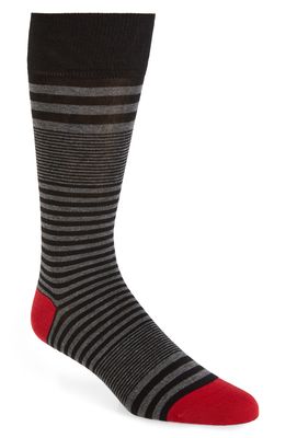 Cole Haan Skater Stripe Socks in Black