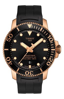 Tissot Seastar 1000 Powermatic 80 Rubber Strap Watch