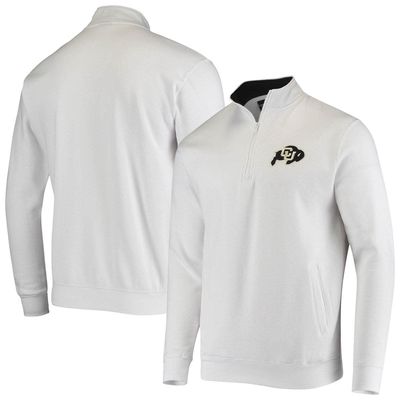 Men's Colosseum White Colorado Buffaloes Tortugas Logo Quarter-Zip Jacket