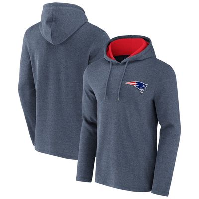 Men's NFL x Darius Rucker Collection by Fanatics Heathered Navy New England Patriots Waffle Knit Pullover Hoodie in Heather Navy