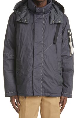 Moncler Genius 1 Moncler JW Anderson Jacket with Removable Hood in Navy