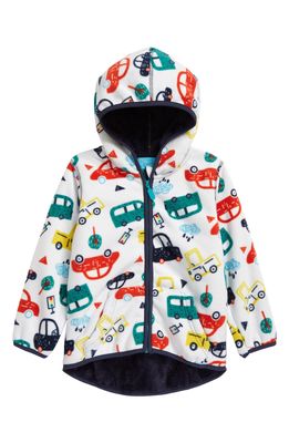 Denim Bay Kids' Traffic Fleece Zip-Up Hooded Jacket in Multi