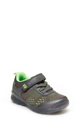 Stride Rite M2P Lighted Neo Sneaker in Grey/Lime