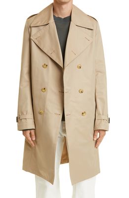 Mackintosh Macintosh St. Andrews Double Breasted Trench Coat in Honey