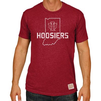 Men's Original Retro Brand Crimson Indiana Hoosiers Big & Tall Mock Twist T-Shirt