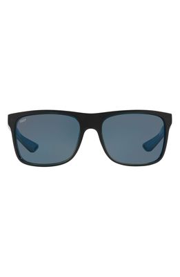 Costa Del Mar 56mm Polarized Square Sunglasses in Grey Blue