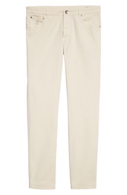 Brunello Cucinelli Stretch Denim Jeans in C6094 Off White