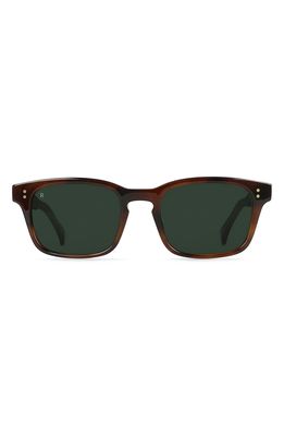 RAEN Dodson 51mm Rectangle Sunglasses in Americano/Bottle Green