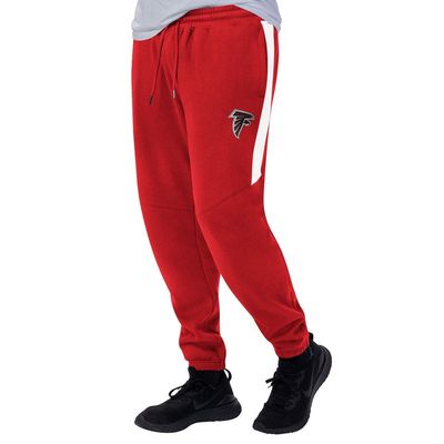 Men's Starter Red/White Atlanta Falcons Goal Post Fleece Pants