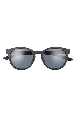 Smith Easbank Core 52mm Polarized Round Sunglasses in Matte Black /Polarized Gray