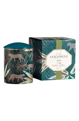 L'Or de Seraphine La Pietra Medium Ceramic Jar Candle in Sage /Cedarwood