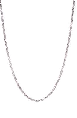 Degs & Sal Box Chain Necklace in Silver