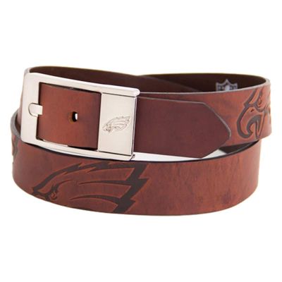 EAGLES WINGS Philadelphia Eagles Brandish Leather Belt - Brown
