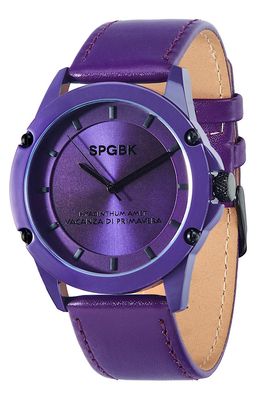 SPGBK Watches Britt Leather Strap Watch