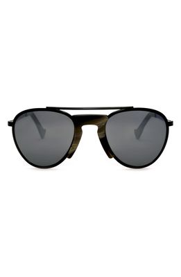 Grey Ant Pete's Hotel 55MM Aviator Sunglasses in Black/Silver